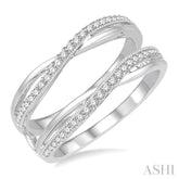 1/4 ctw Round Diamond Insert Ring in 14K White Gold